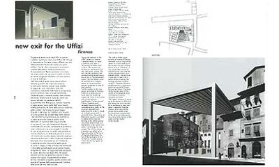1998-2001 / Arata Isozaki / new exit for the Uffizi, Florence, Italy